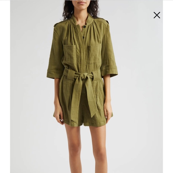 NWT $600 SMYTHE Cotton Utility Romper. - Picture 1 of 9